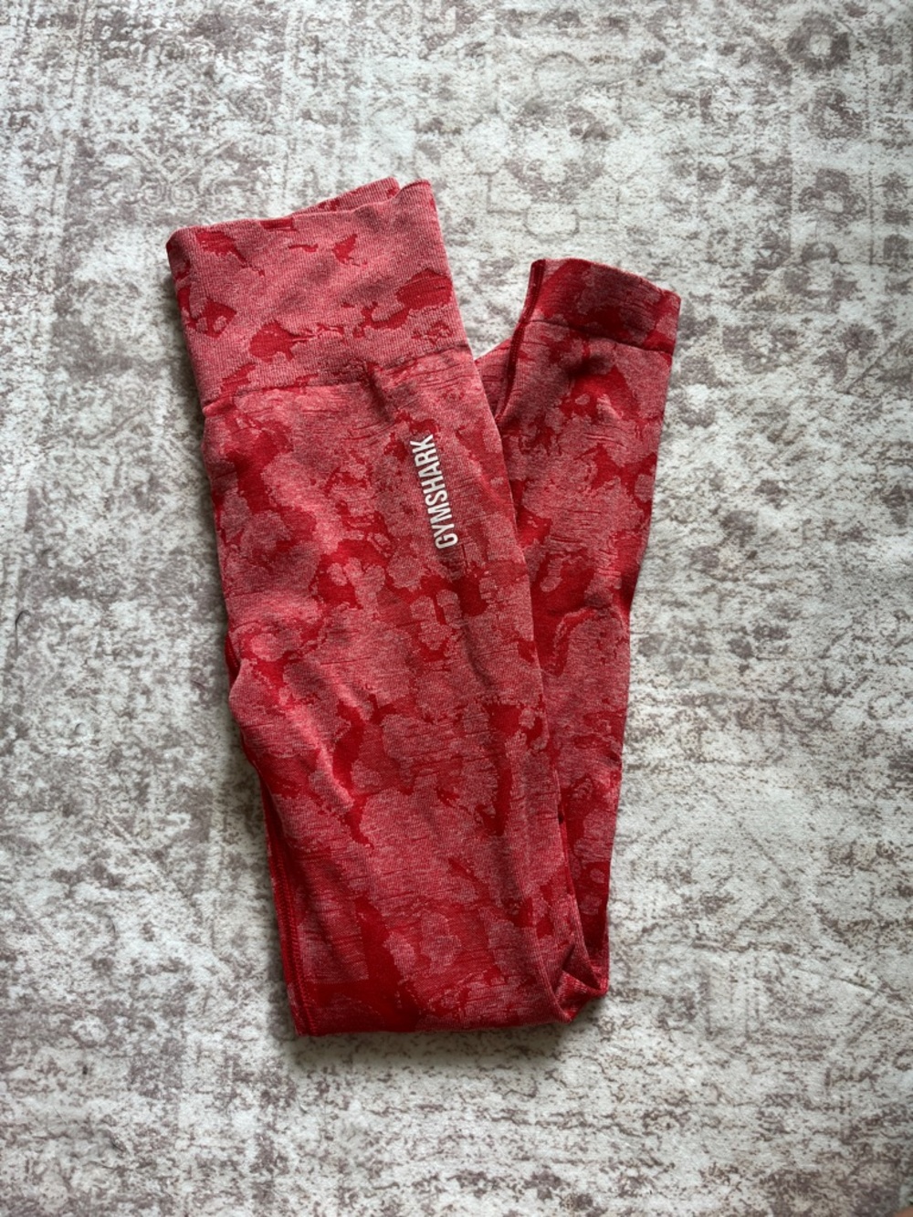 Gymshark Red Camo Seamless Leggings